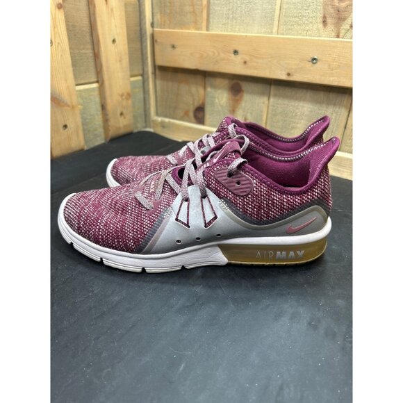 Nike Air Max Sequent 3 Womens Running Shoes Size 7.5 Purple Knit - Picture 5 of 9